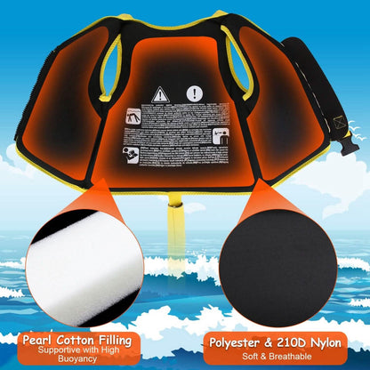 Swim Vest for Kids Float Jacket with Adjustable Crotch Strap DailySale