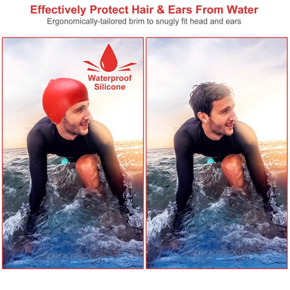 Swimming Cap Waterproof Silicone DailySale