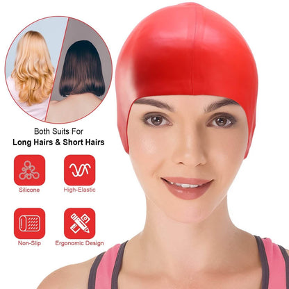 Swimming Cap Waterproof Silicone DailySale