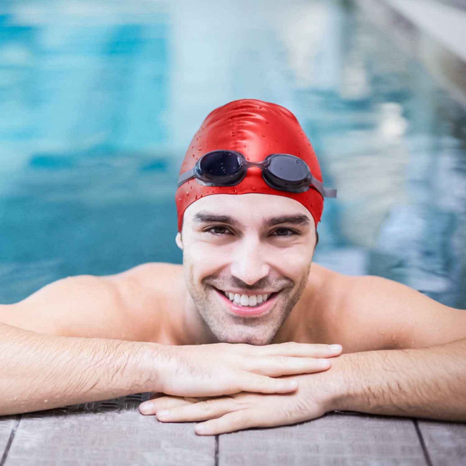 Swimming Cap Waterproof Silicone DailySale