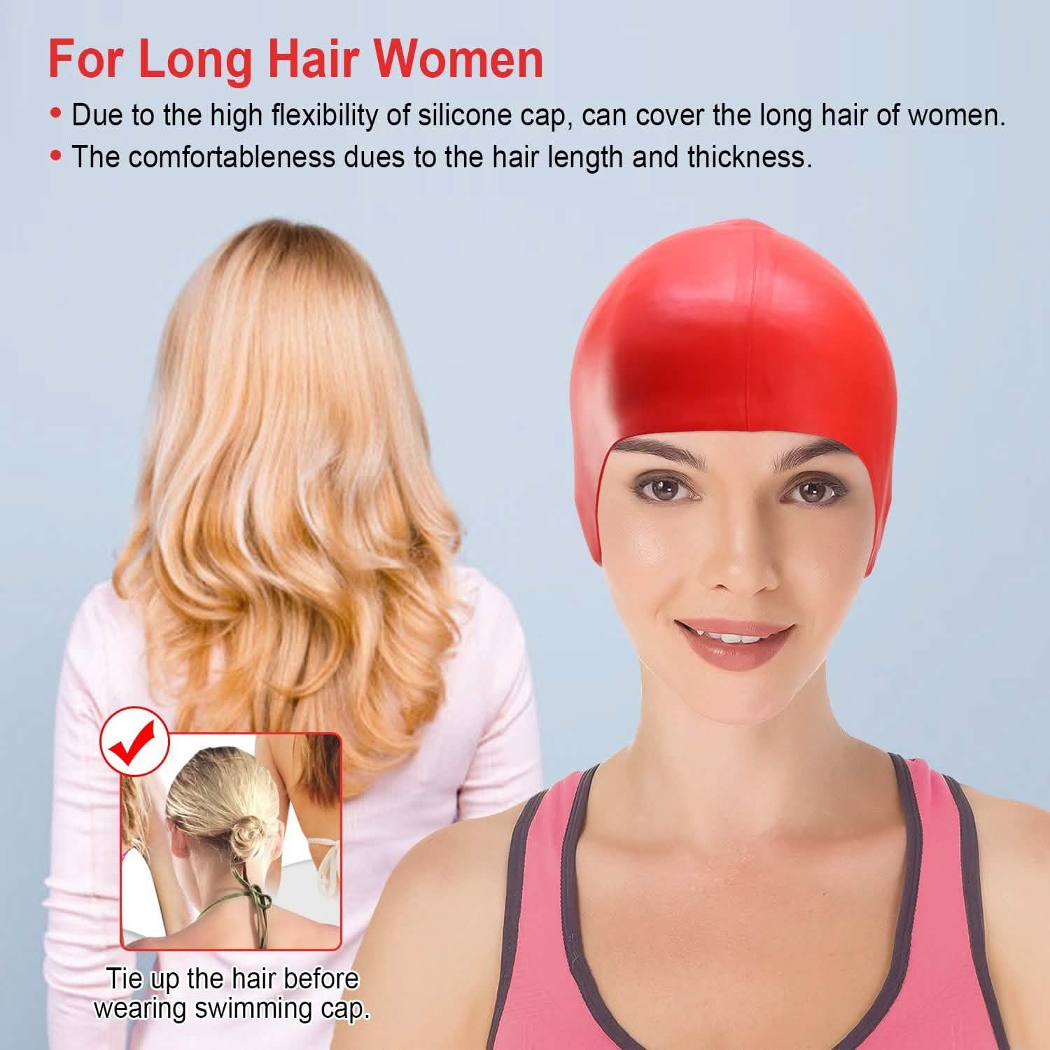 Swimming Cap Waterproof Silicone DailySale