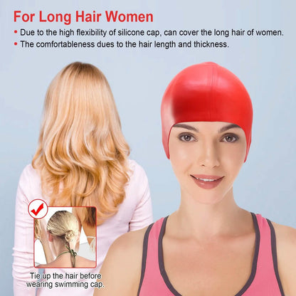 Swimming Cap Waterproof Silicone DailySale