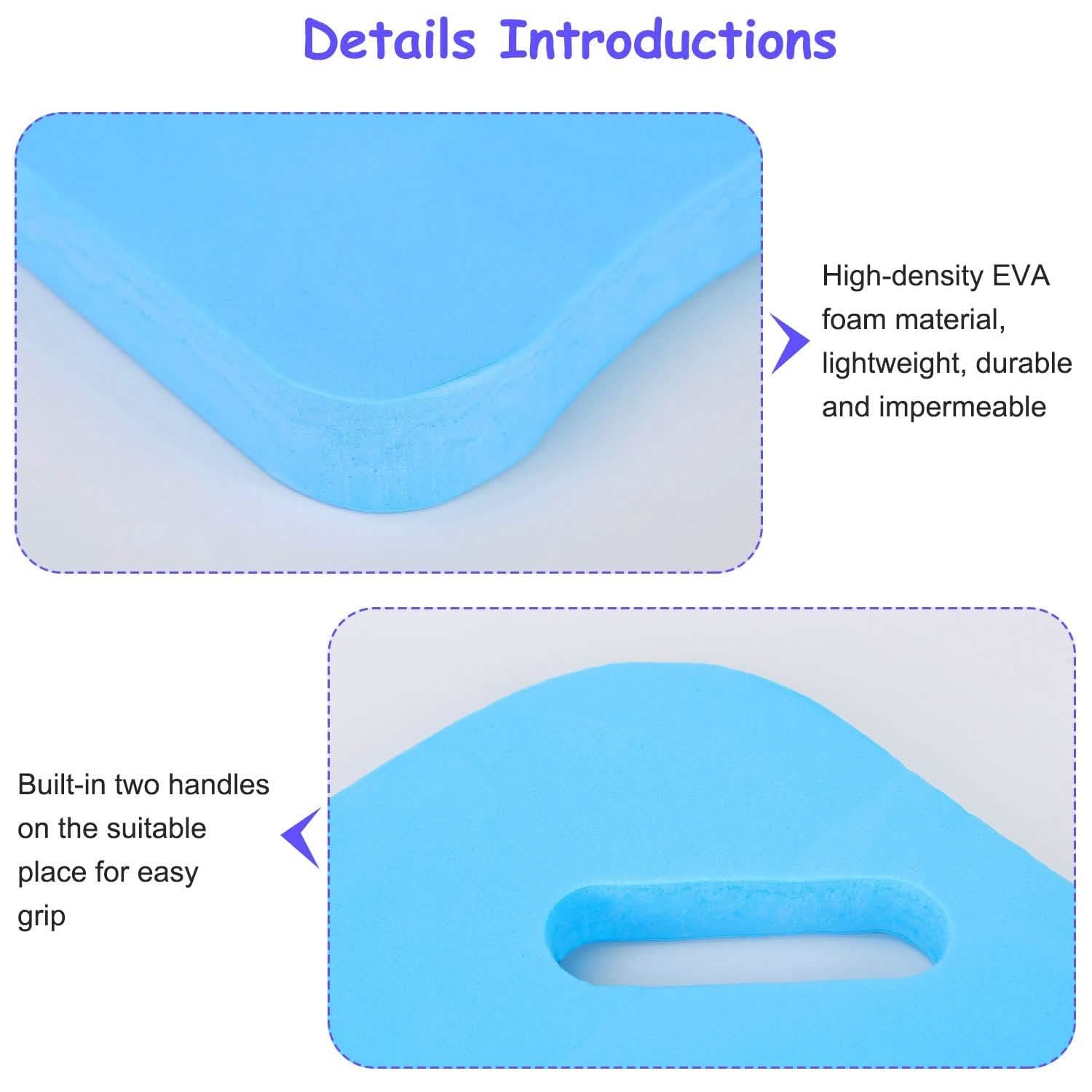 Swimming Kickboard U Design Water Training Board with Integrated Hole Handle DailySale