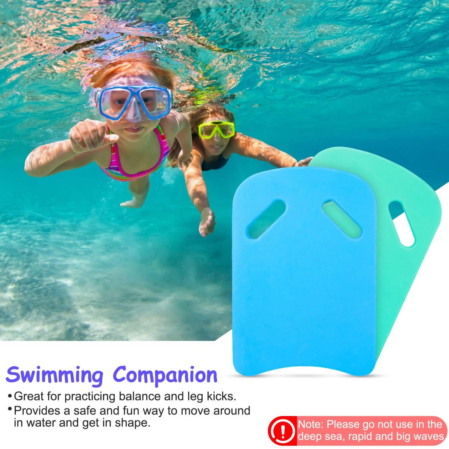 Swimming Kickboard U Design Water Training Board with Integrated Hole Handle DailySale