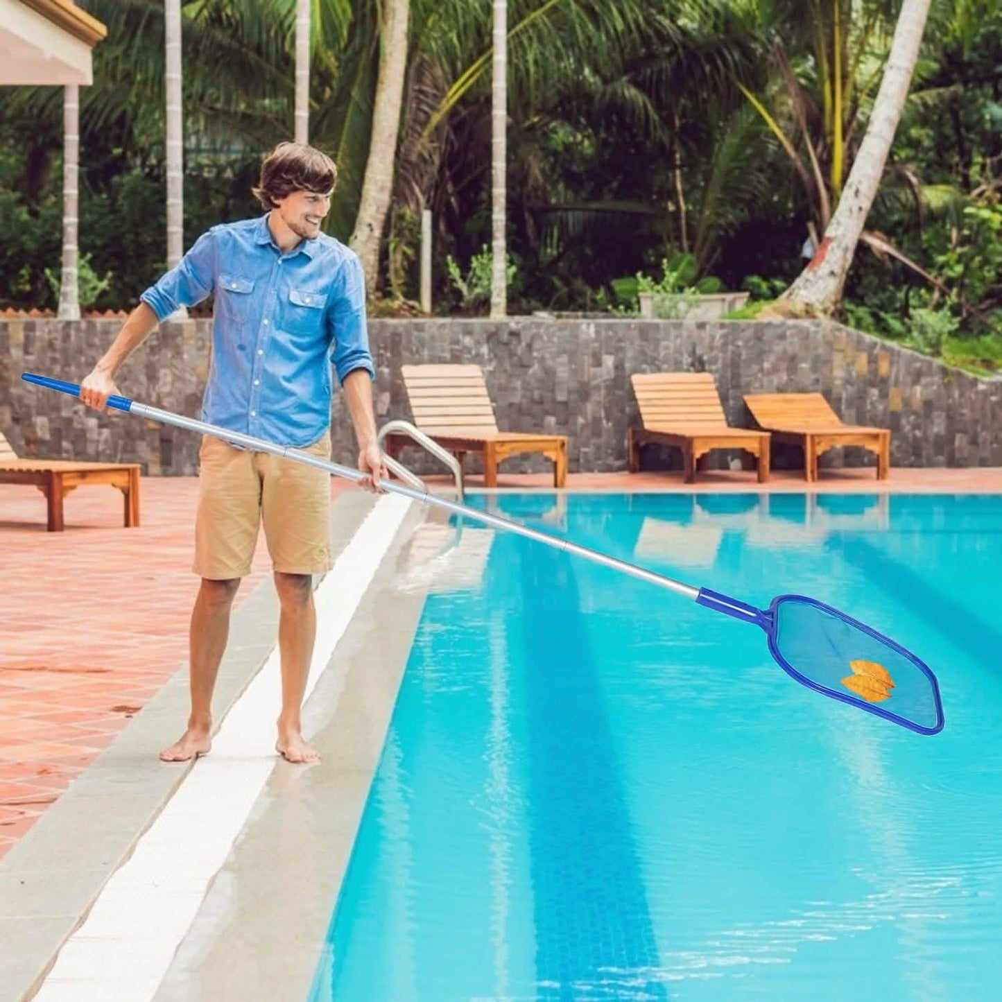 Swinging Pool Skimmer Cleaner Mesh Net DailySale