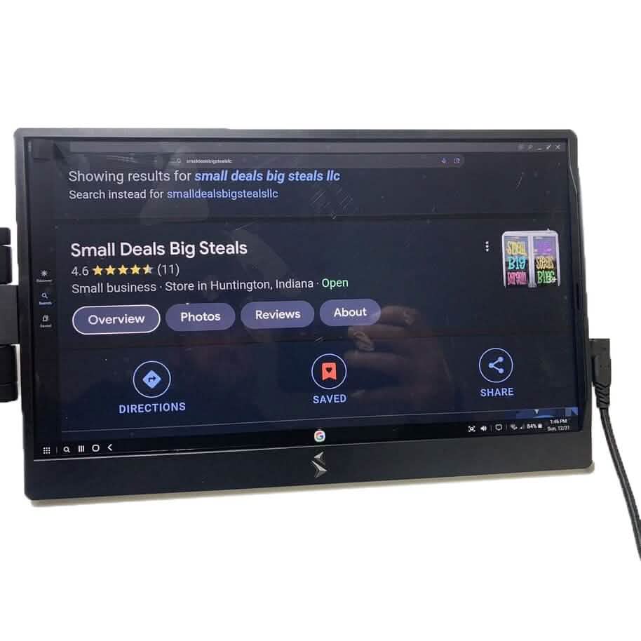 Swivel By Sidetrak 14” Full HD Portable Monitor (Refurbished) DailySale