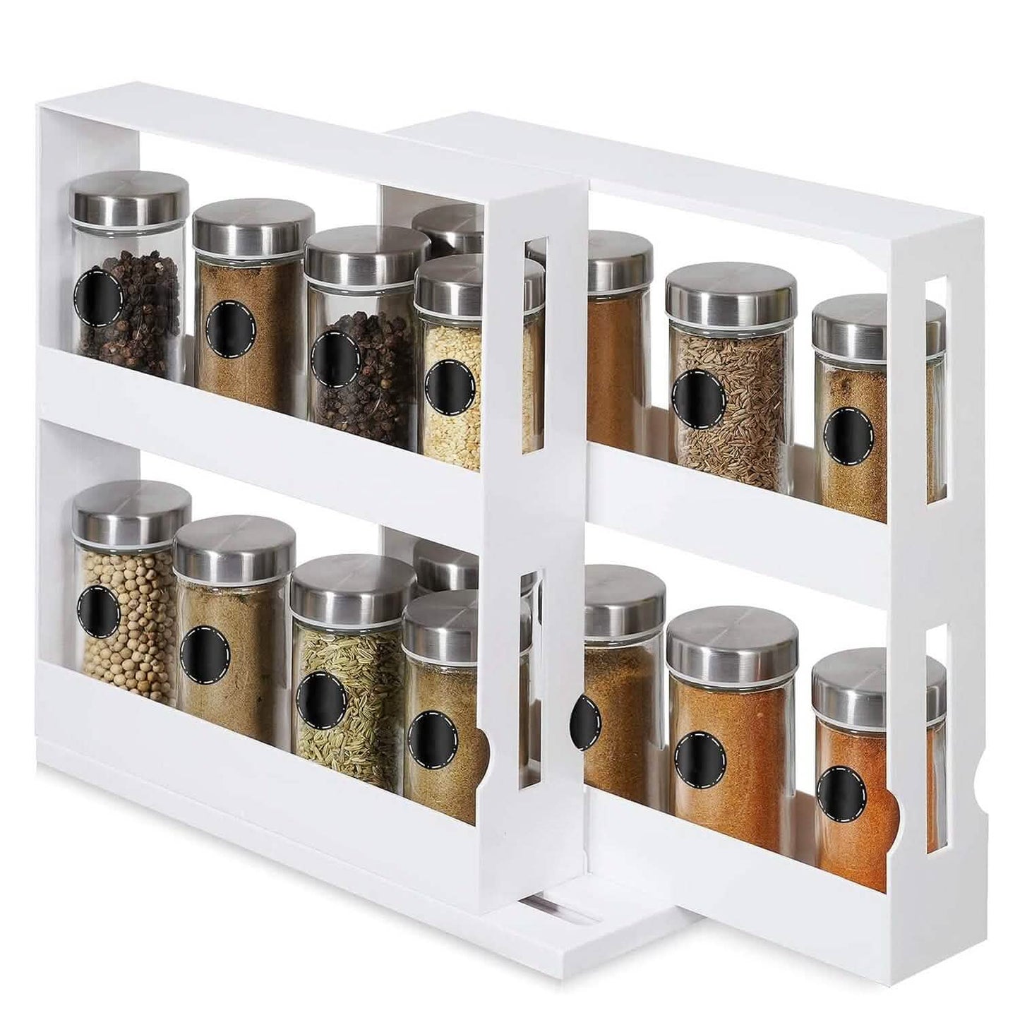 Swivel Cabinet Organizer Revolving Kitchen Rack Spice Organizer DailySale