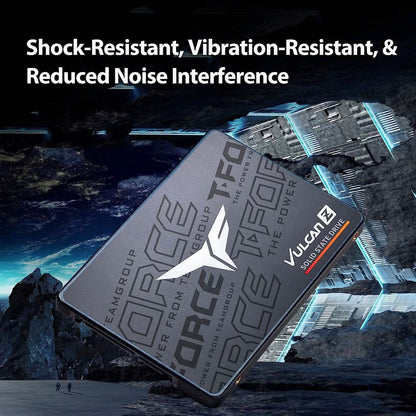 T-Force Vulcan Z 2TB SLC Cache 3D NAND TLC 2.5 Inch SATA III Internal Solid State Drive (Refurbished) DailySale