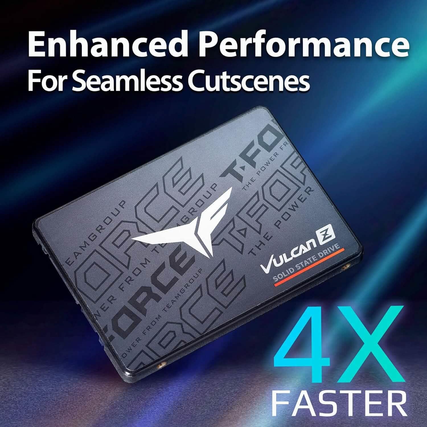 T-Force Vulcan Z 2TB SLC Cache 3D NAND TLC 2.5 Inch SATA III Internal Solid State Drive (Refurbished) DailySale