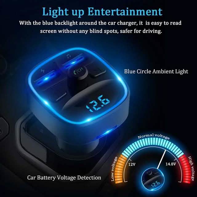 T25 Bluetooth 5.0 Car FM Transmitter DailySale