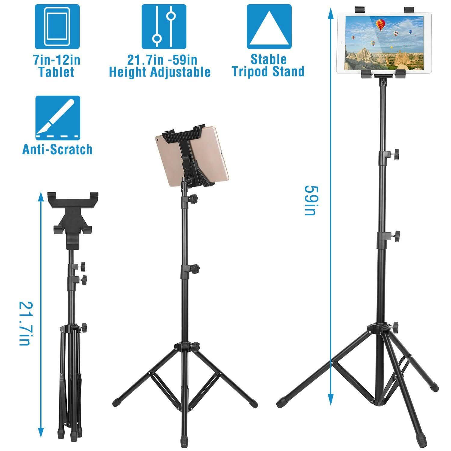 Table Mount 360° Rotating Tablet Tripod DailySale