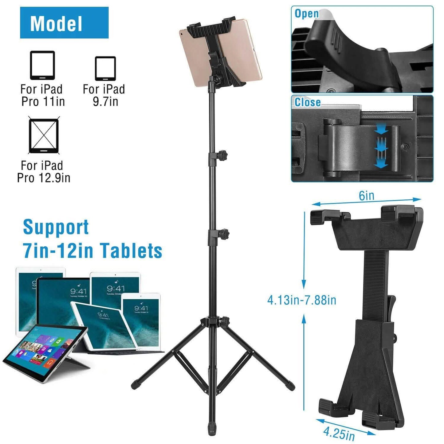 Table Mount 360° Rotating Tablet Tripod DailySale