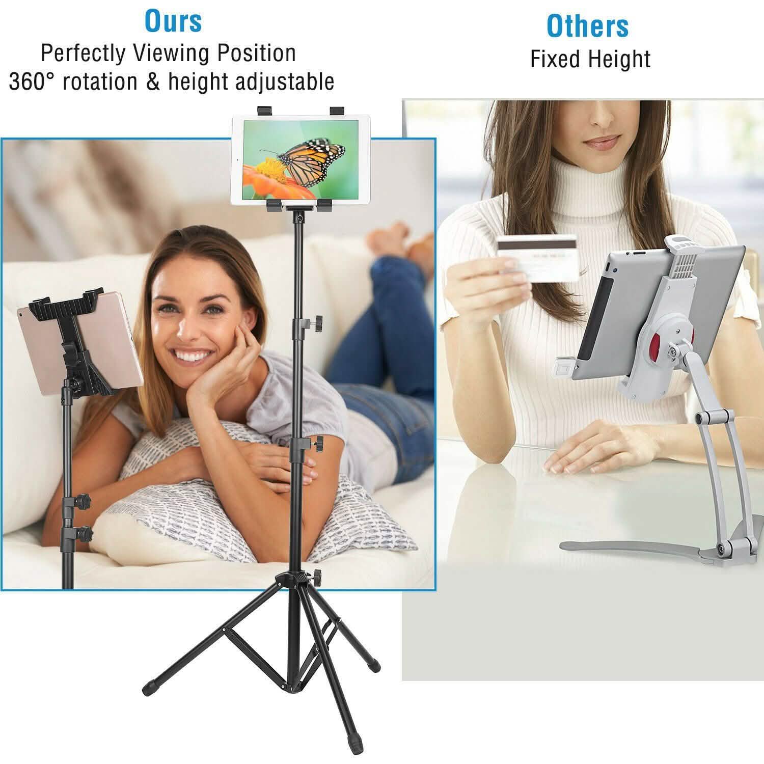 Table Mount 360° Rotating Tablet Tripod DailySale