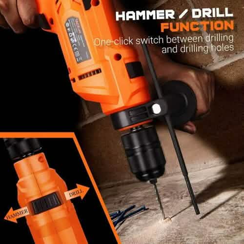 TACKLIFE 900W Corded Drill with 3000RPM Variable Speed PID05A DailySale