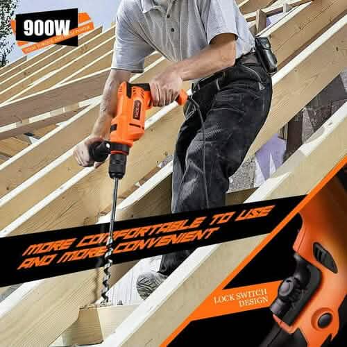 TACKLIFE 900W Corded Drill with 3000RPM Variable Speed PID05A DailySale
