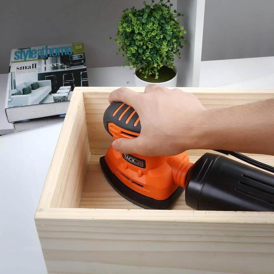 Tacklife Classic Mouse Detail Sander With 12 Pieces Sandpapers DailySale