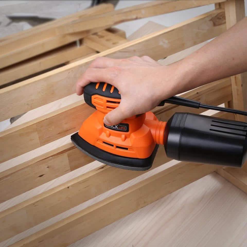 Tacklife Classic Mouse Detail Sander With 12 Pieces Sandpapers DailySale