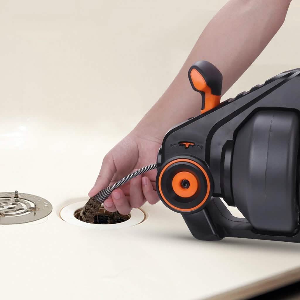 TACKLIFE Drain Snake 25Ft Automatic Cordless Drain Clog Remover DailySale