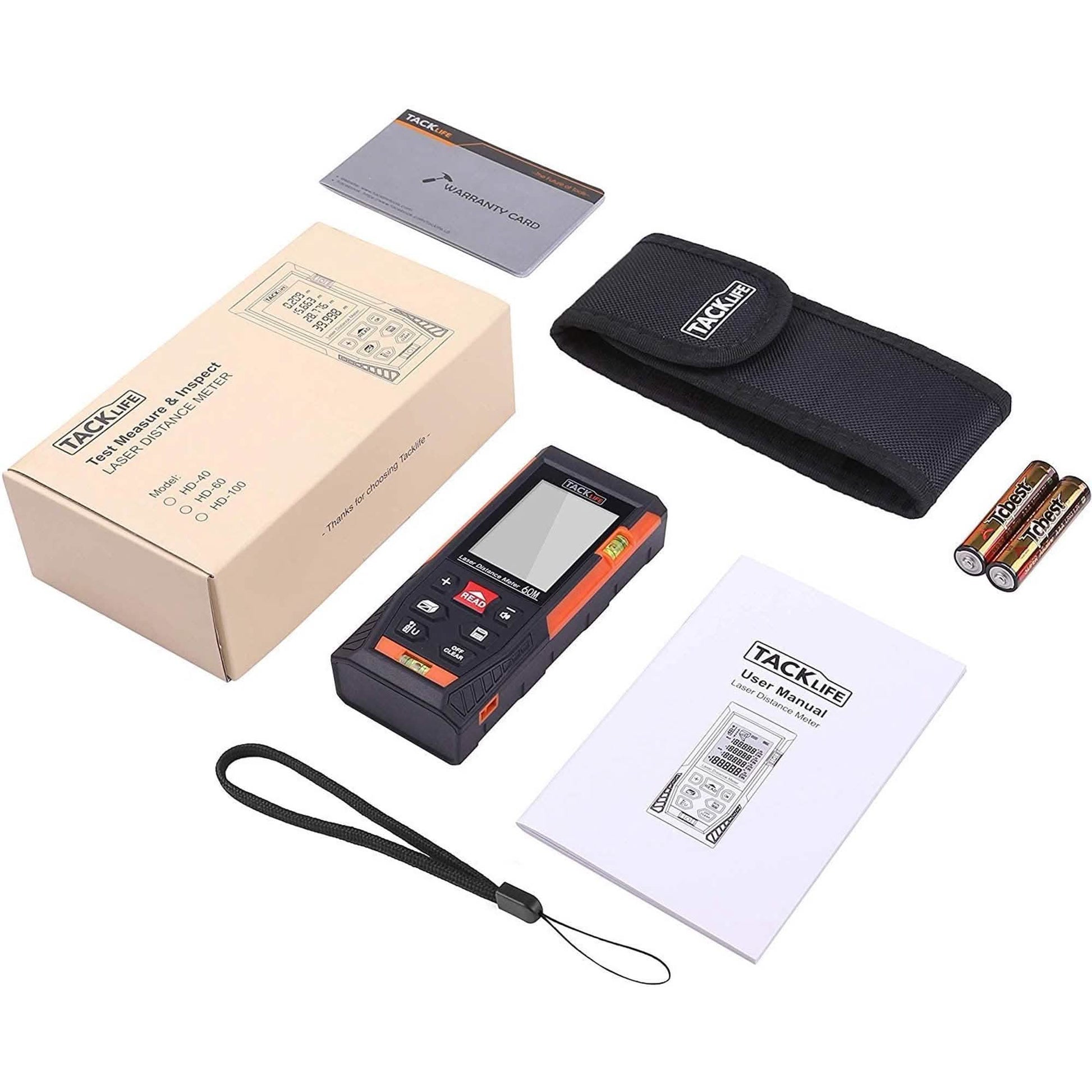 Tacklife HD60 Classic Laser Measuring Device 196Ft DailySale