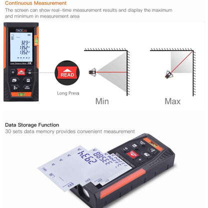 Tacklife HD60 Classic Laser Measuring Device 196Ft DailySale