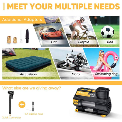 Tacklife Portable 12V DC Digital Auto Tire Inflator M2 DailySale