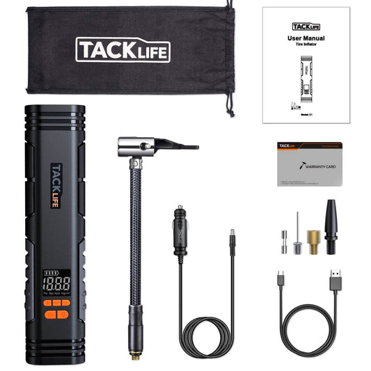 Tacklife X1 Rechargeable Cordless Tire Inflator DailySale