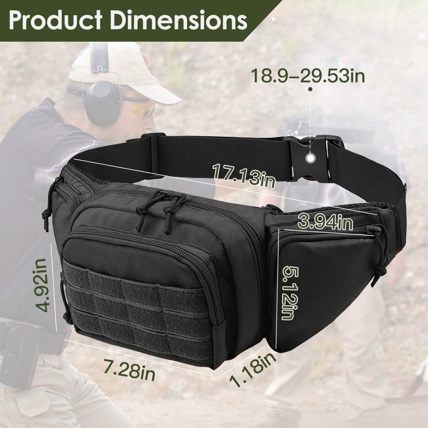 Tactical Fanny Pack Concealed Carry Bag for Men DailySale