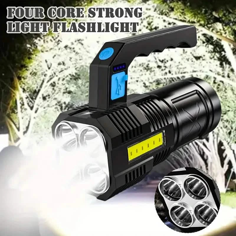 Tactical LED Flashlight, 800mAh Rechargeable Via USB, High-Power Light With 4-Mode Output DailySale