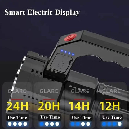 Tactical LED Flashlight, 800mAh Rechargeable Via USB, High-Power Light With 4-Mode Output DailySale