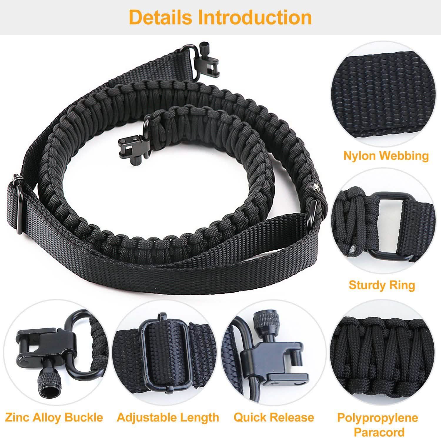 Tactical Paracord Sling - Adjustable Paracord Strap DailySale