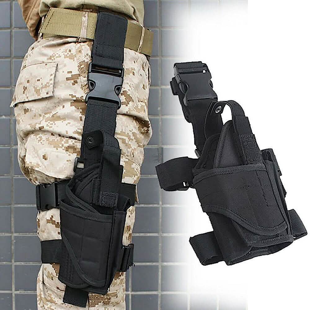 Tactical Pistol Adjustable Gun Drop Leg Thigh Holster Pouch Holder Bag DailySale