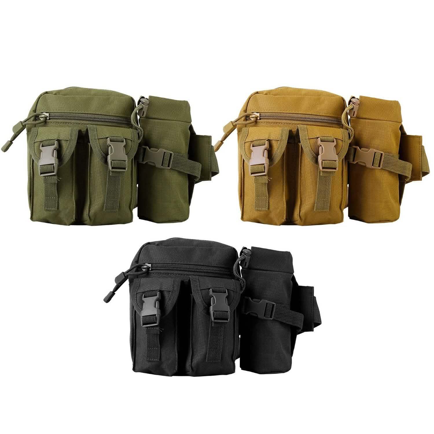 Tactical Waist Bag Utility Pouch Belt Bag with Water Bottle Pouch DailySale