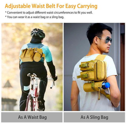 Tactical Waist Bag Utility Pouch Belt Bag with Water Bottle Pouch DailySale
