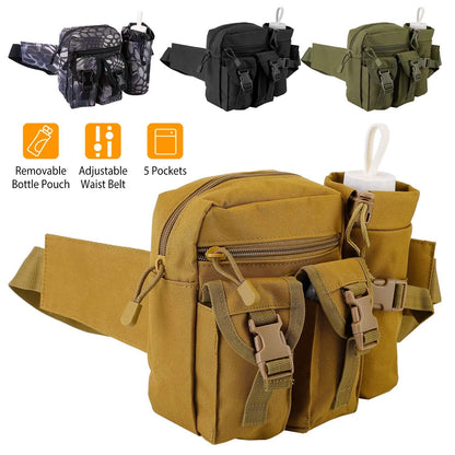 Tactical Waist Bag Utility Pouch Belt Bag with Water Bottle Pouch DailySale