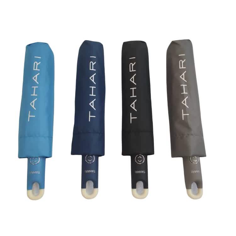 TAHARI® Automatic Open & Close Compact Travel Umbrella With Contour Handle DailySale