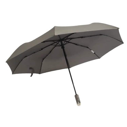 TAHARI® Automatic Open & Close Compact Travel Umbrella With Contour Handle DailySale