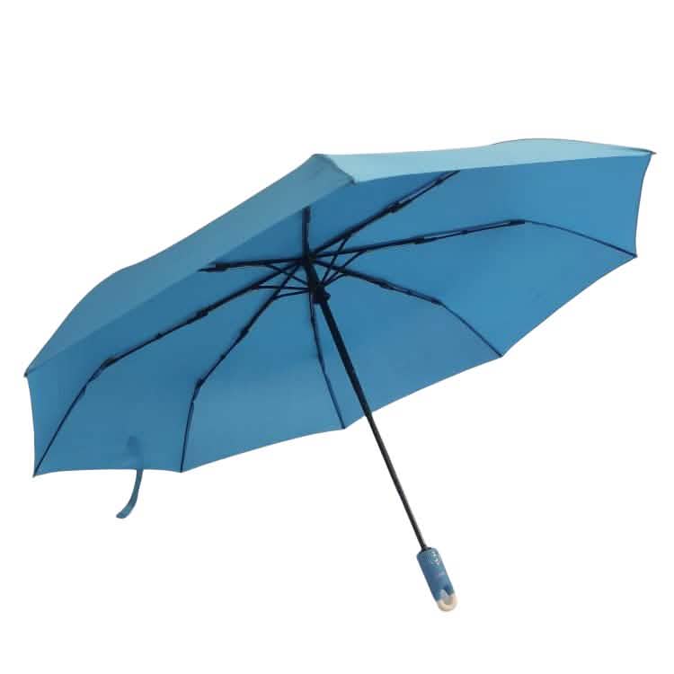 TAHARI® Automatic Open & Close Compact Travel Umbrella With Contour Handle DailySale