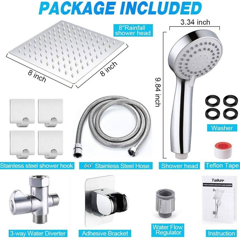 Taiker Stainless Steel Shower Head/Handheld Combination DailySale