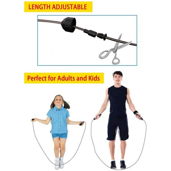 Tangle-Free Skipping Rope with Ball Bearings DailySale