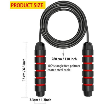 Tangle-Free Skipping Rope with Ball Bearings DailySale