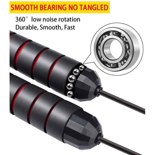 Tangle-Free Skipping Rope with Ball Bearings DailySale