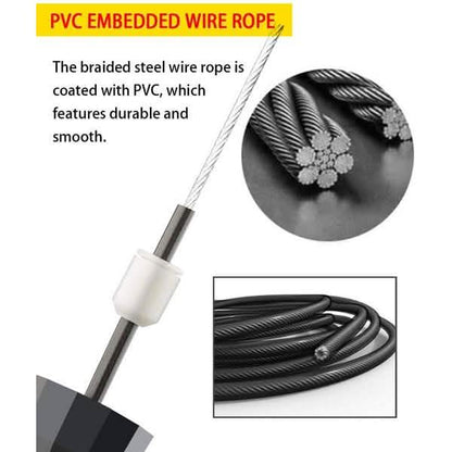 Tangle-Free Skipping Rope with Ball Bearings DailySale