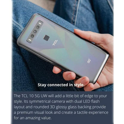 TCL 10 5G UW 128GB Smartphone Gray Verizon (Refurbished) DailySale