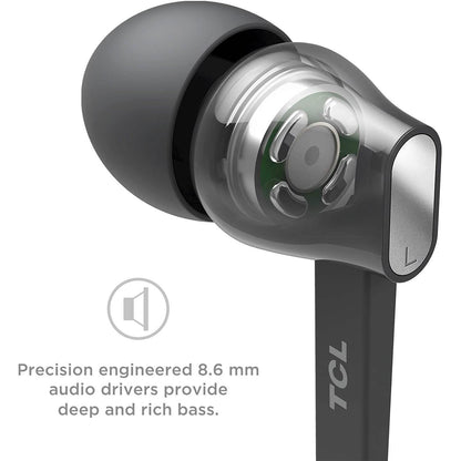 TCL MTRO100BT Wireless in-Ear Earbuds Noise Isolating Bluetooth Headphones (Refurbished) DailySale