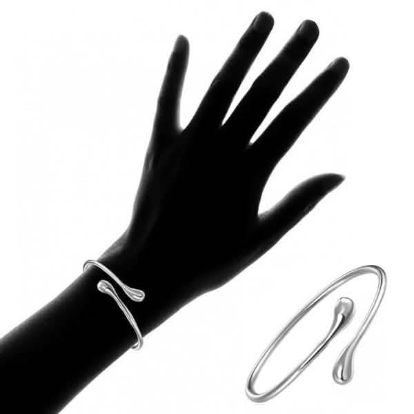 Teardrop Bangle in Sterling Silver DailySale
