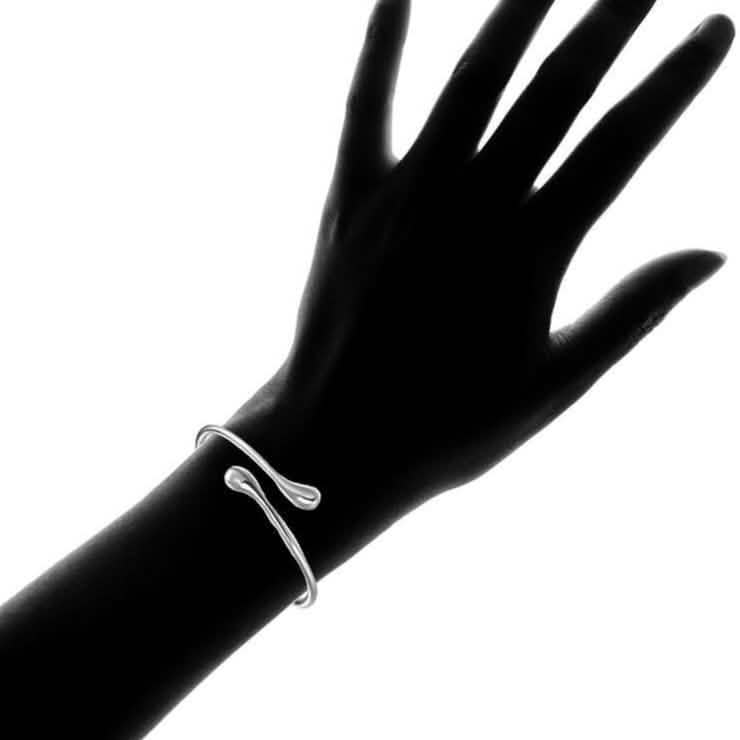 Teardrop Bangle in Sterling Silver DailySale
