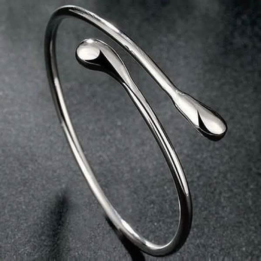 Teardrop Bangle in Sterling Silver DailySale