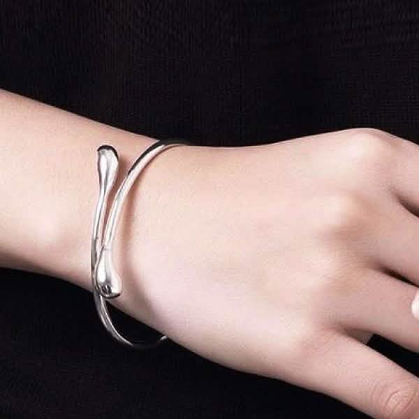 Teardrop Bangle in Sterling Silver DailySale