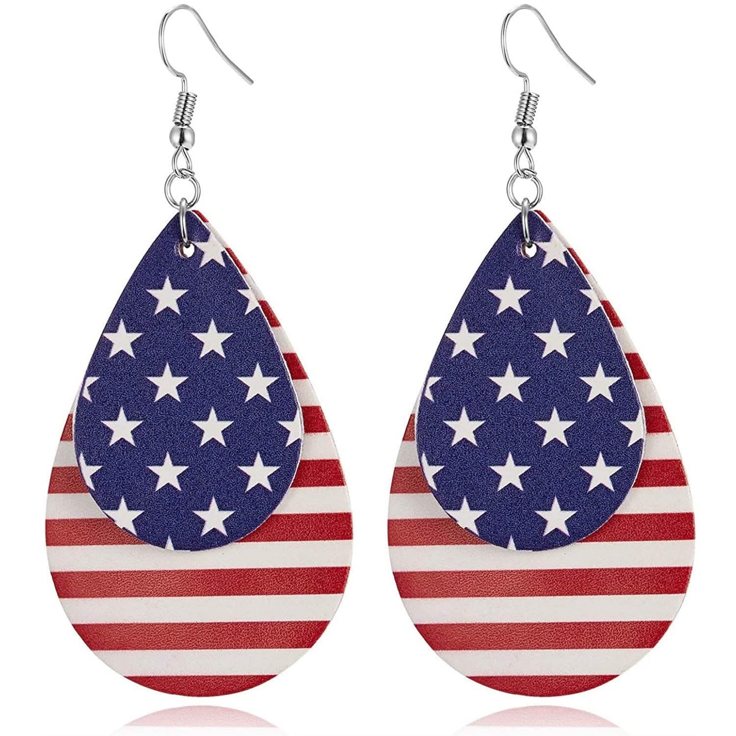 Teardrop National Flag 4th of July Dangle Earrings DailySale