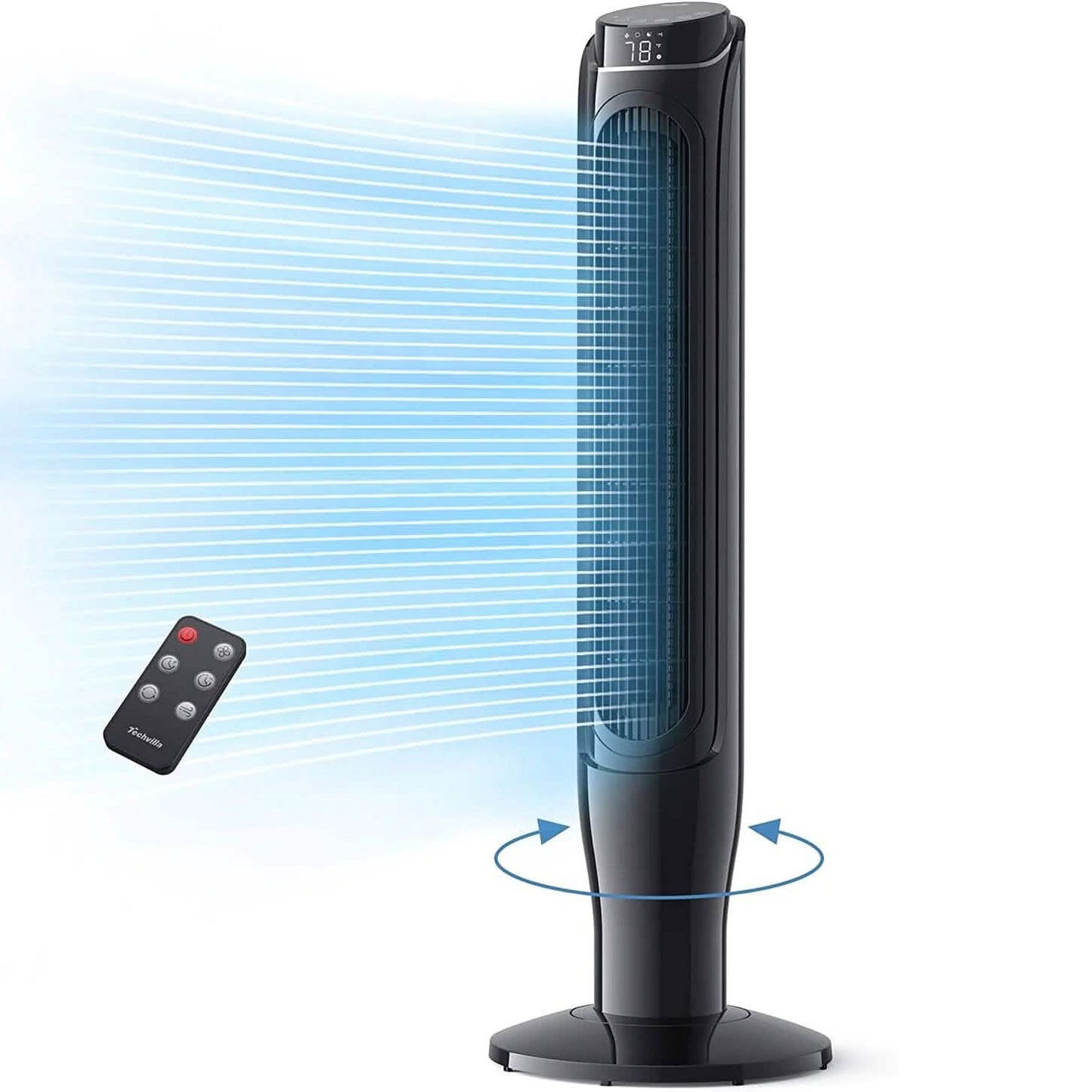 TECHVILLA 360° Oscillating Fan with Remote Control DailySale